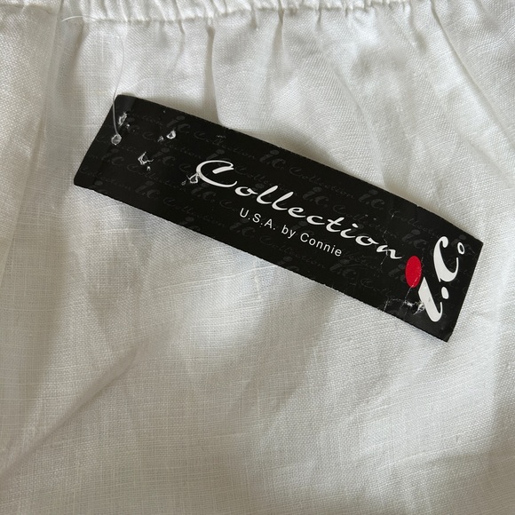 LINEN PANTS I.C. Collection by Connie.    NEW WITH TAGS - Picture 6 of 8